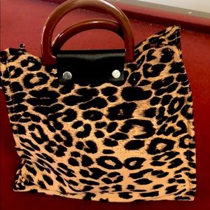 Super fun cheetah  tote purse